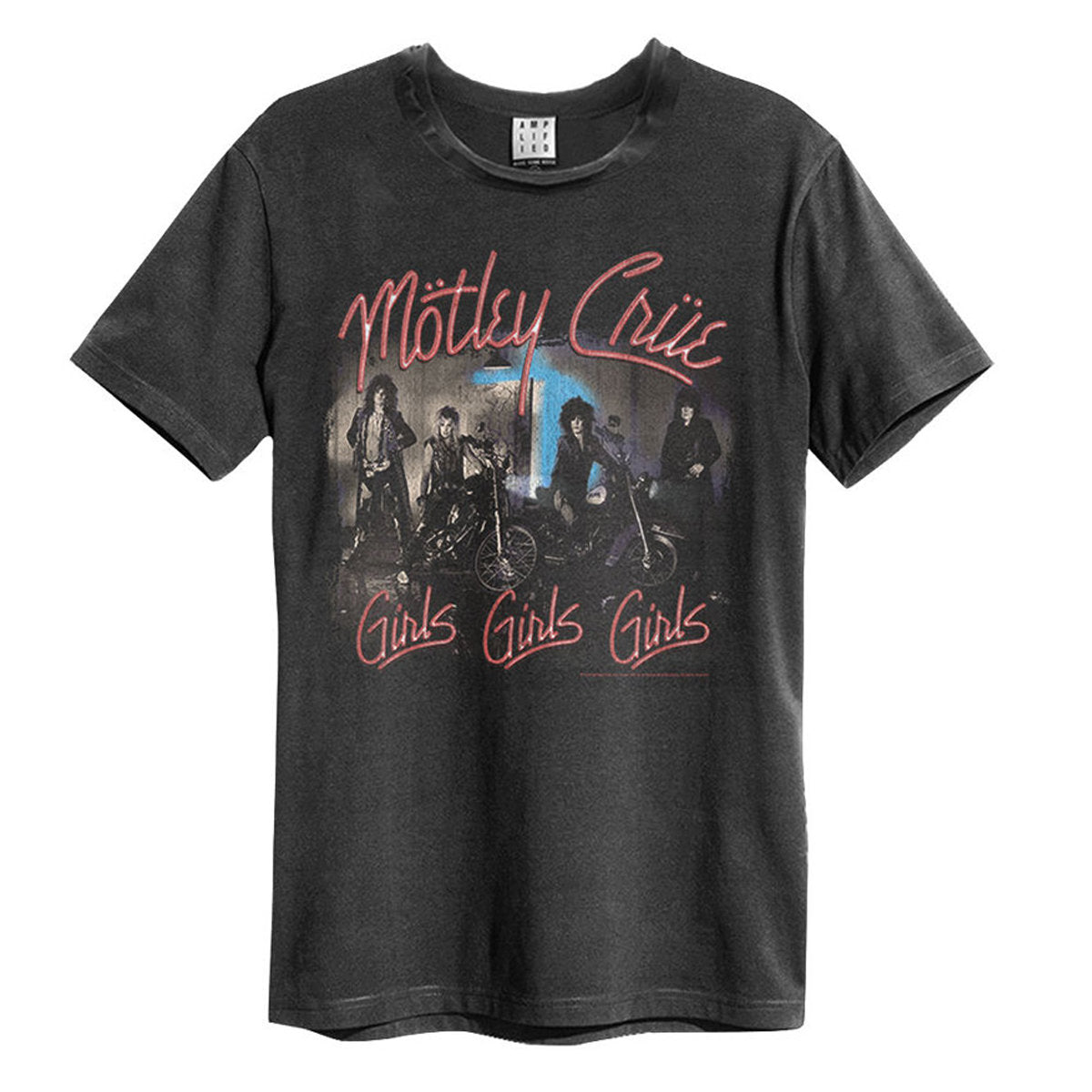 Mötley Crüe  T Shirt -  Girls Girls Girls Amplified Vintage | Buy Now For 29.99