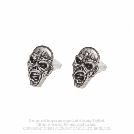Iron Maiden Earrings - Piece Of Mind Eddie