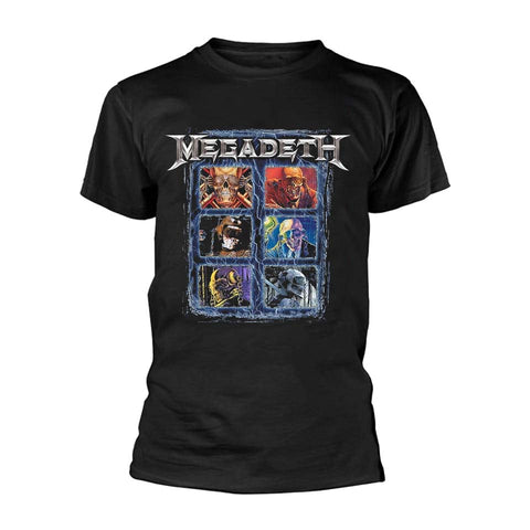 Megadeath T Shirt - Vic Head Grid