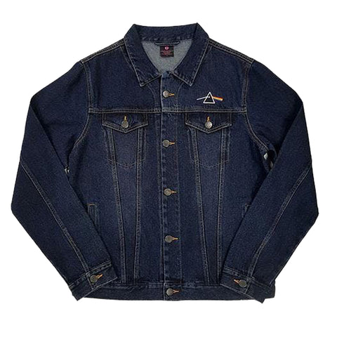 Pink Floyd Denim Jacket - Dark Side Of The Moon Oval (With Back Print)
