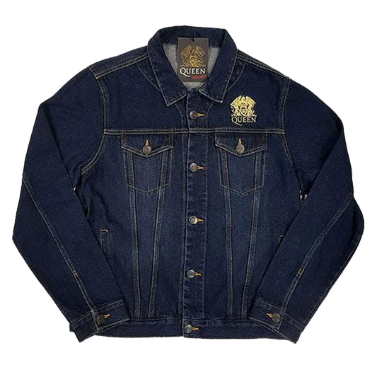 Queen Denim Jacket - Classic Crest (With Back Print)