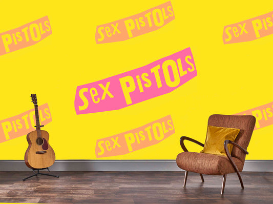 Rock Roll Sex Pistols Mural - Logo
